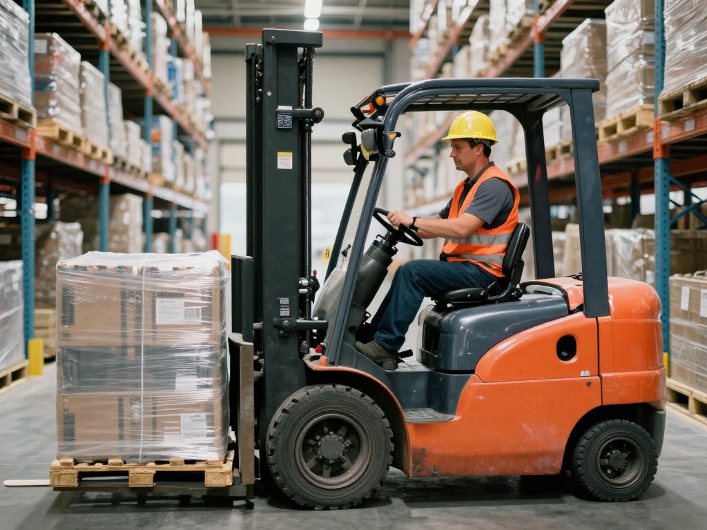 Forklift operator